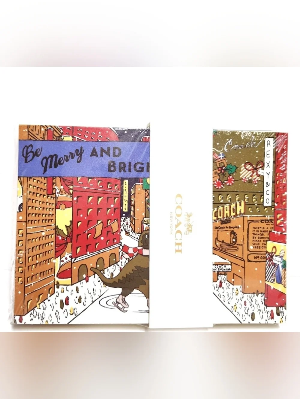 New Coach Holiday Greeting Cards Set - Picture 2 of 4